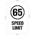 65kph Speed Limit Stencil