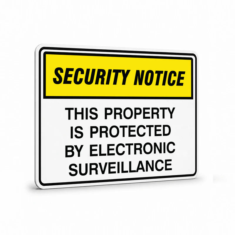Security - Security Notice This Property Is Protected Signs