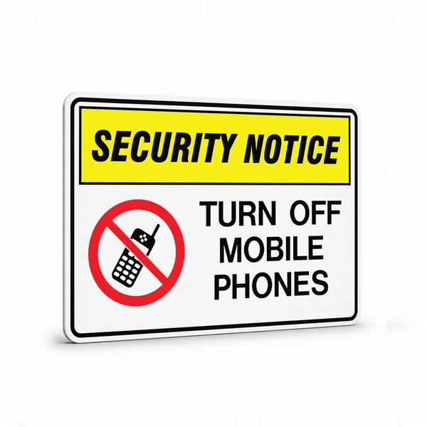 Security - Security Notice Turn Off Phones Signs