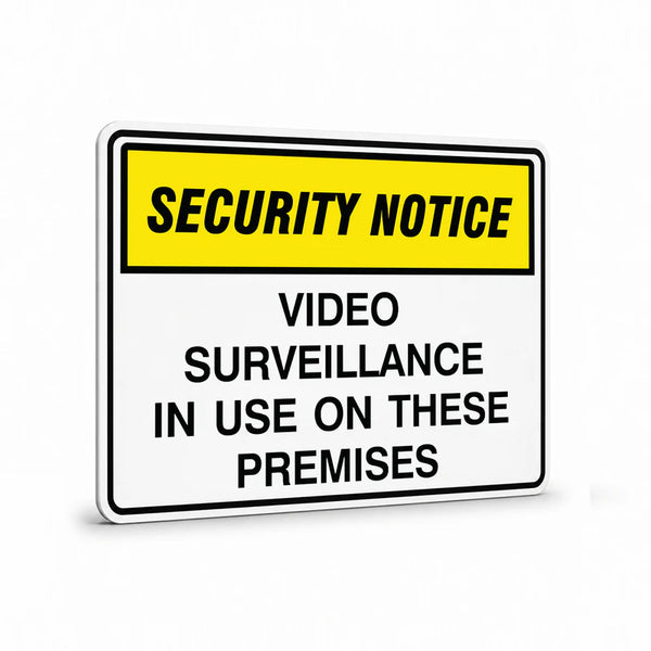 Security - Security Notice Video Surveillance In Use Signs