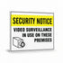 Security - See Through Security Notice Video Surveillance Signs