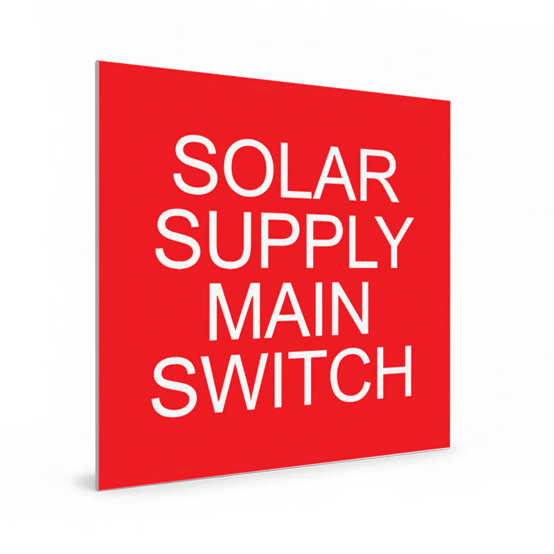Solar Supply Main Switch (red)