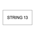 String 1 to 25