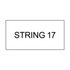 String 1 to 25
