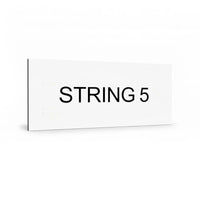 String 1 to 25