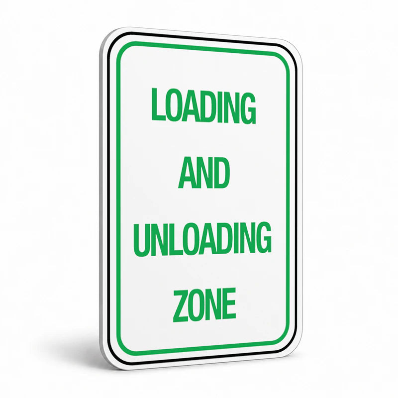 Traffic And Parking - Loading And Unloading Zone Sign