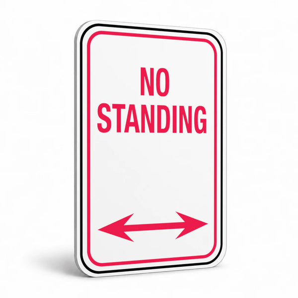 Traffic And Parking - No Standing Double Arrow Sign