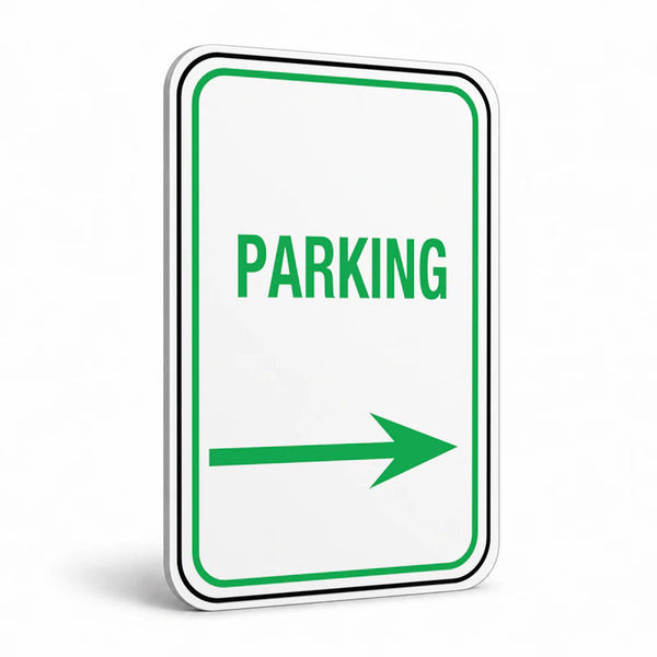 Traffic And Parking - Parking Right Arrow Sign