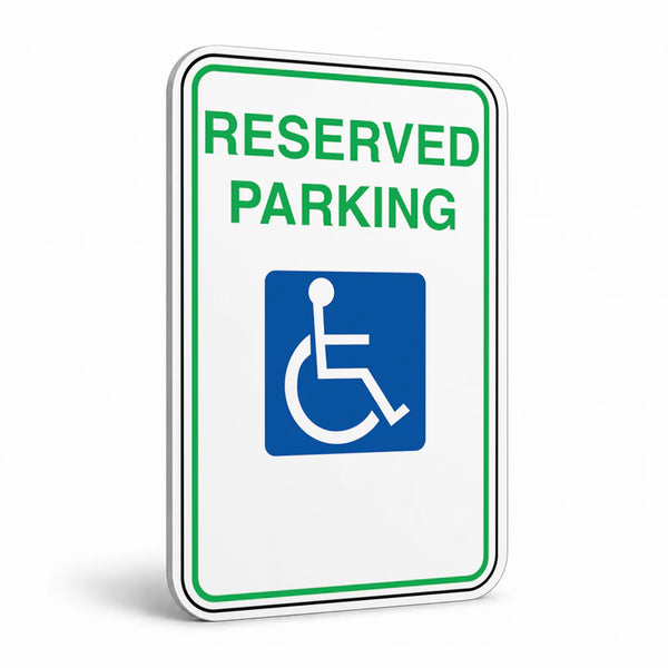 Traffic And Parking - Reserved Parking Wheelchair Symbol Sign