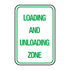 Traffic And Parking - Loading And Unloading Zone Sign