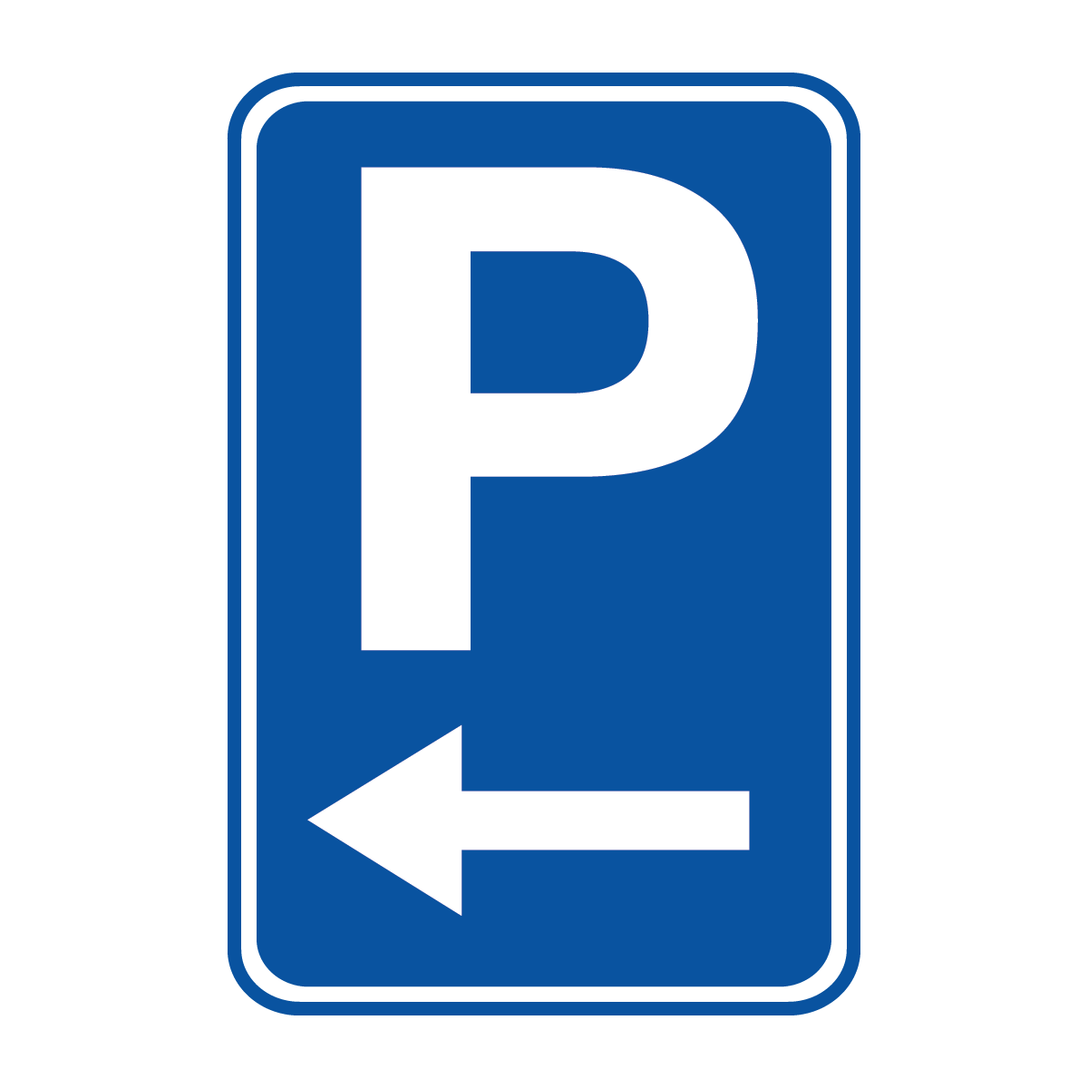 Traffic And Parking - P Left Arrow Sign