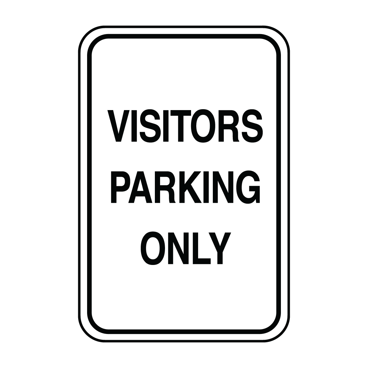 Traffic And Parking - Visitors Parking Only Sign