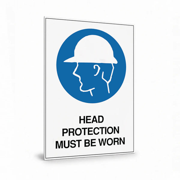 Warehouse And Floor - A4 Head Protection Signs