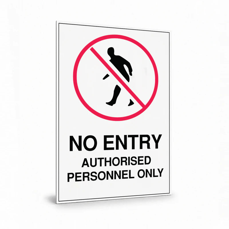 Warehouse And Floor - A4 No Entry Signs