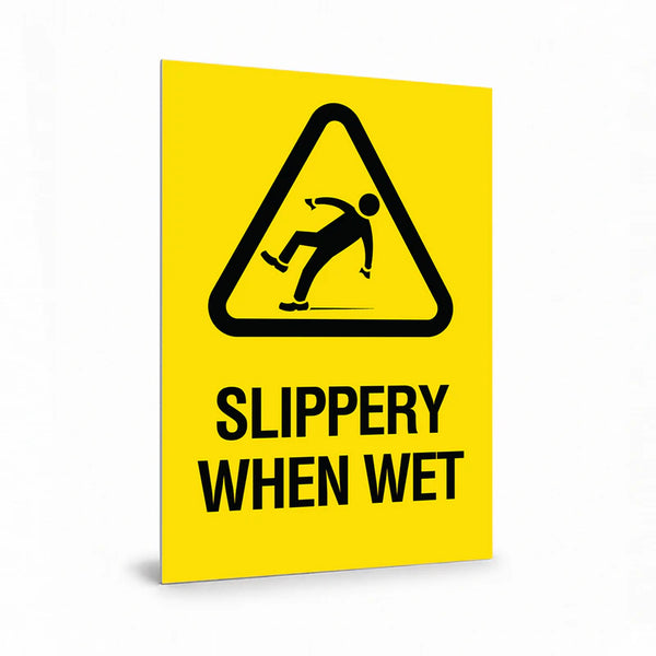 Warehouse And Floor - A4 Slippery When Wet Signs