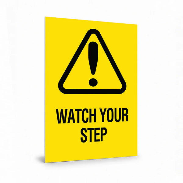 Warehouse And Floor - A4 Watch Your Step Signs