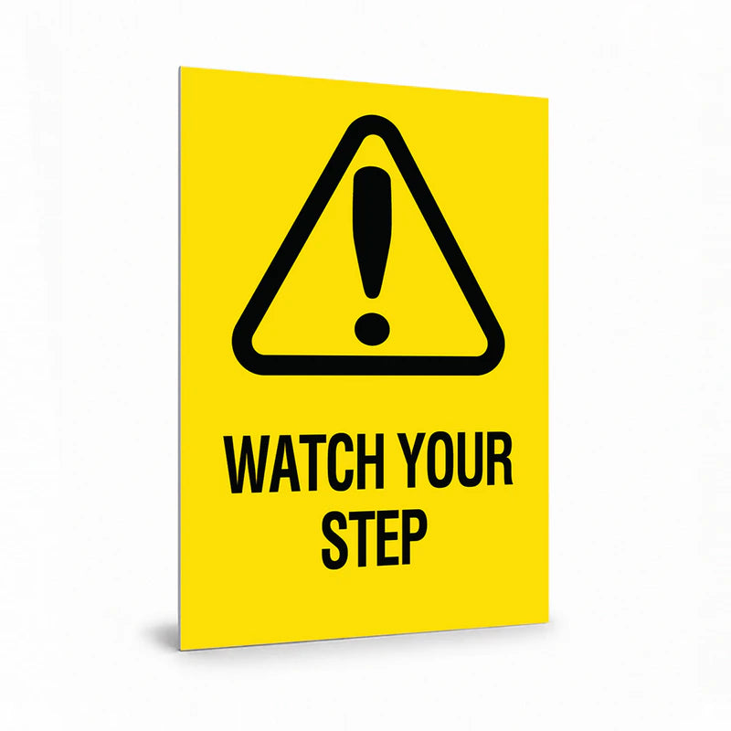 Warehouse And Floor - A4 Watch Your Step Signs