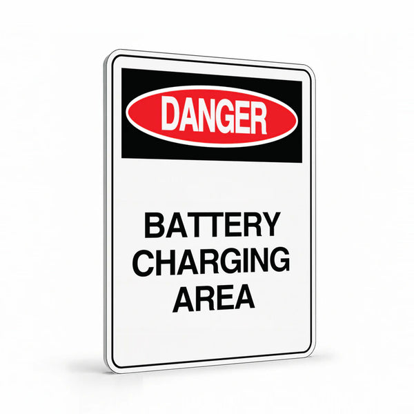 Warehouse And Floor - Batteries Charging Area Signs