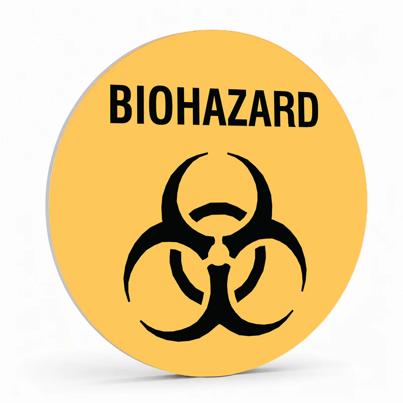 Warehouse And Floor  - Biohazard Stickers
