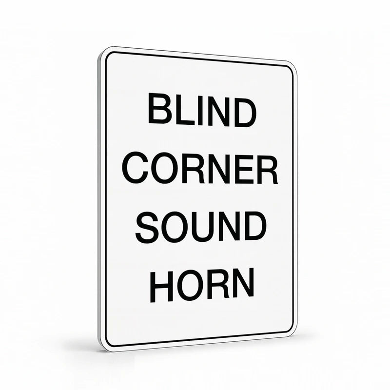 Warehouse And Floor - Blind Corner Sound Horn Signs