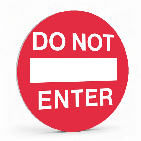 Warehouse And Floor  - Do Not Enter Stickers