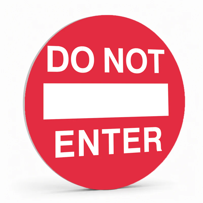 Warehouse And Floor  - Do Not Enter Stickers