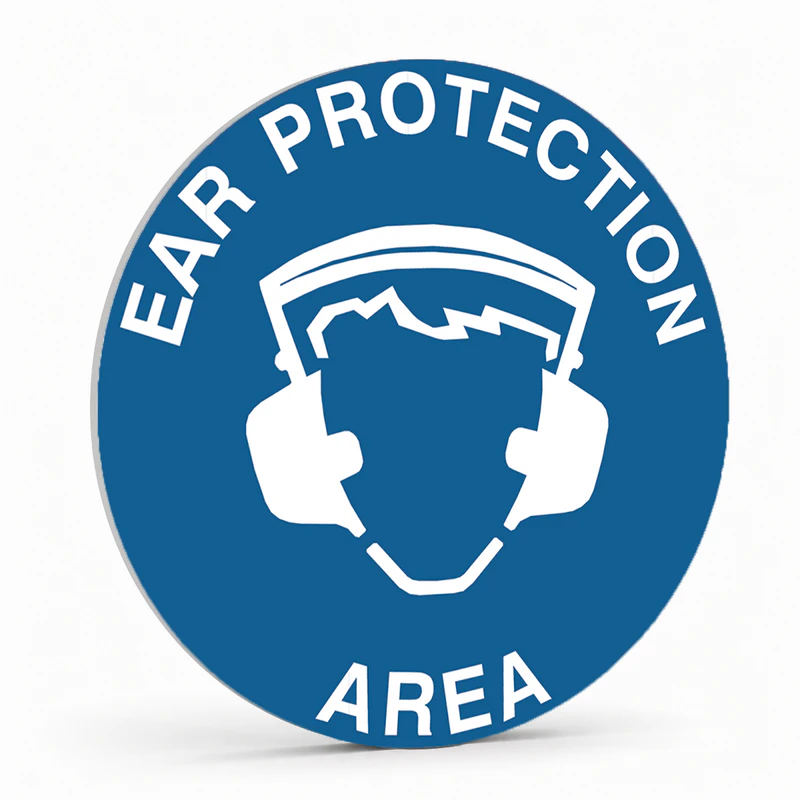 Warehouse And Floor  - Ear Protection Area Stickers