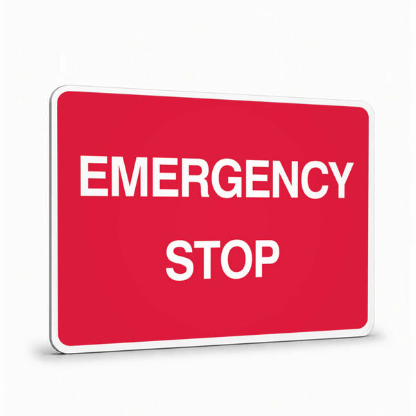 Warehouse And Floor - Emergency Stop Signs