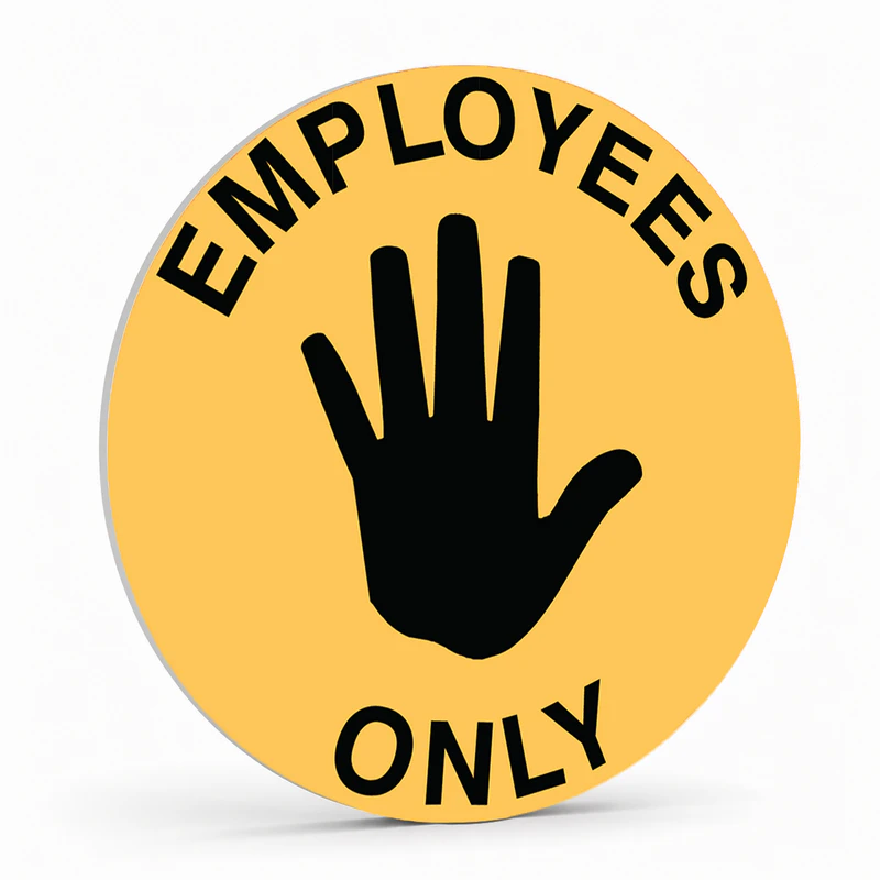 Warehouse And Floor  - Employees Only Stickers