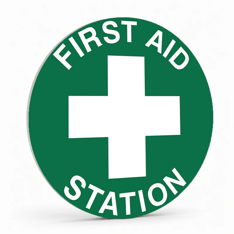 Warehouse And Floor  - First Aid Station Stickers
