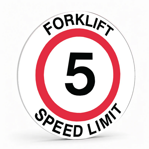 Warehouse And Floor  - Forklift 5 Speed Limit Stickers