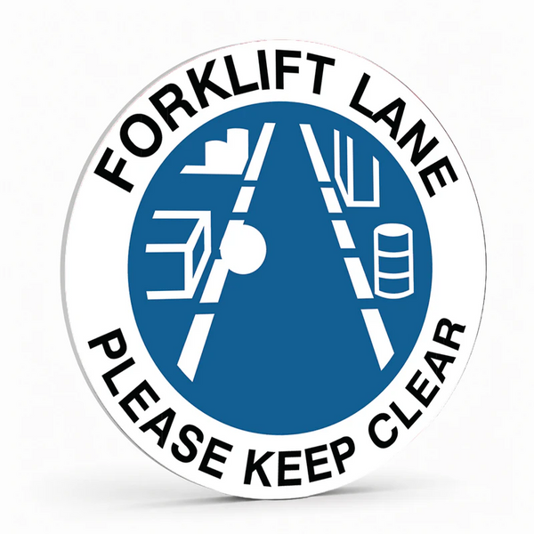 Warehouse And Floor  - Forklift Lane Please Keep Clear Stickers