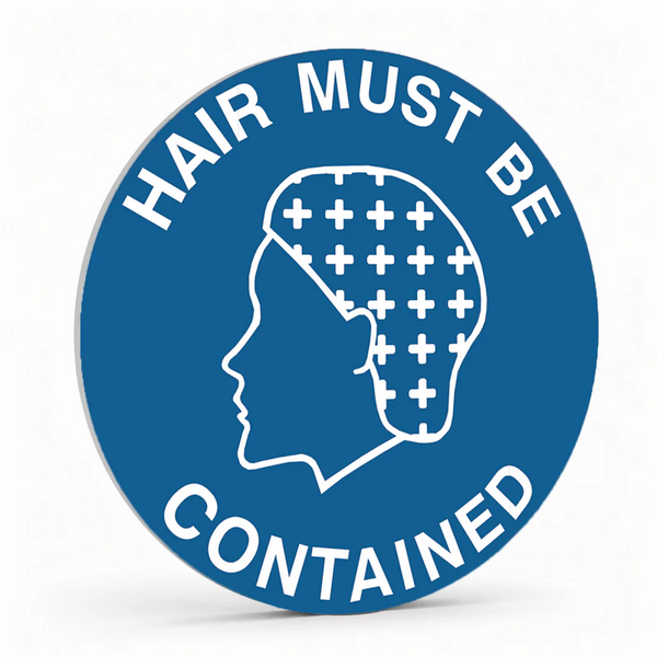 Warehouse And Floor  - Hair Must Be Contained Stickers