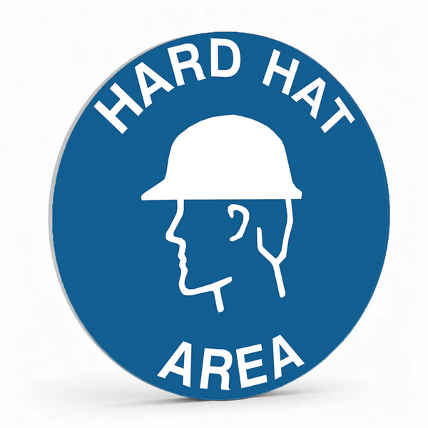 Warehouse And Floor  - Hard Hat Area Stickers