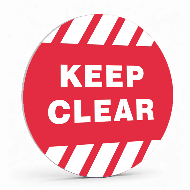 Warehouse And Floor  - Keep Clear Stickers