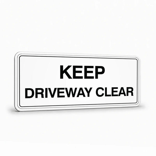 Warehouse And Floor - Keep Driveway Clear Signs