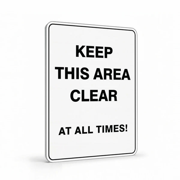 Warehouse And Floor  - Keep This Area Clear Signs