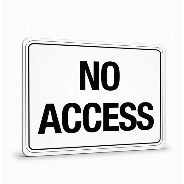 Warehouse And Floor  - No Access Signs