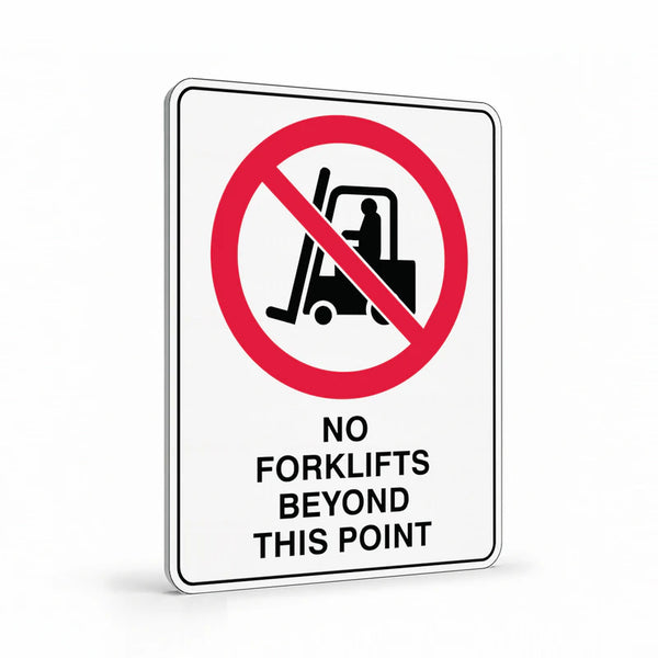 Warehouse And Floor - No Forklifts Signs
