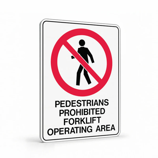 Warehouse And Floor - No Pedestrians Signs