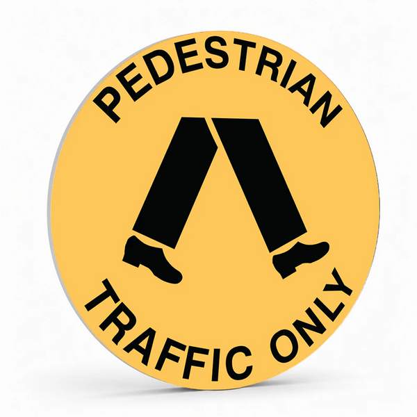 Warehouse And Floor  - Pedestrian Traffic Only Stickers
