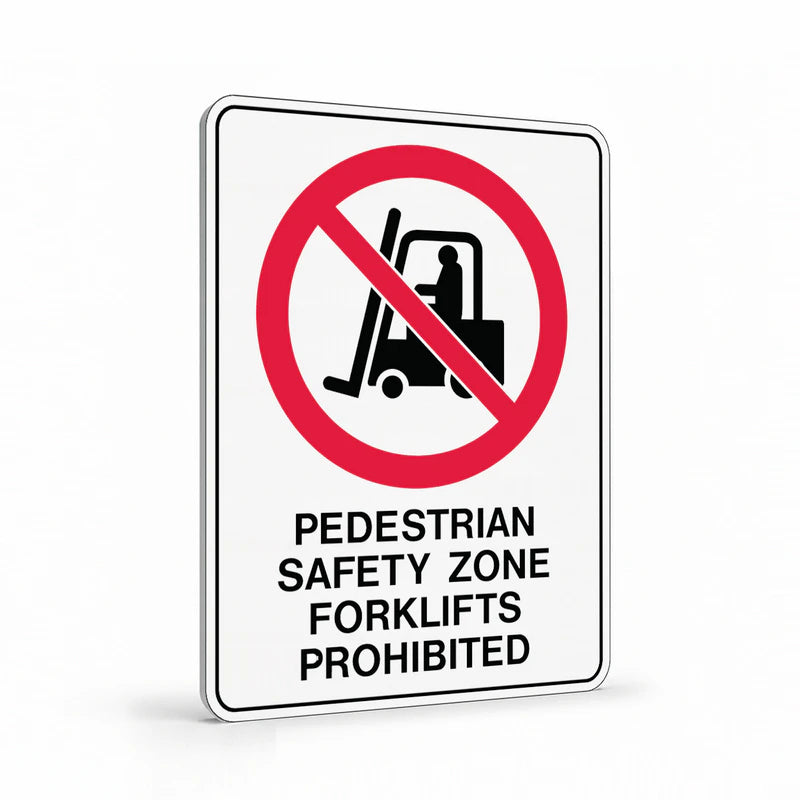 Warehouse And Floor - Pedestrians Safety Zone Signs