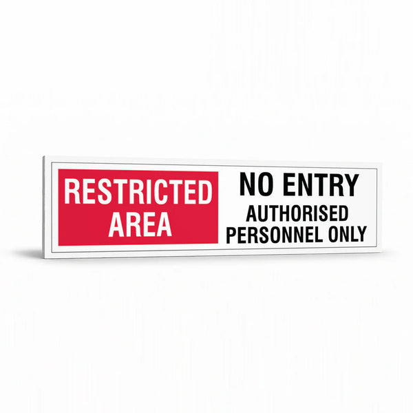 Warehouse And Floor  - Restricted Area No Entry Signs