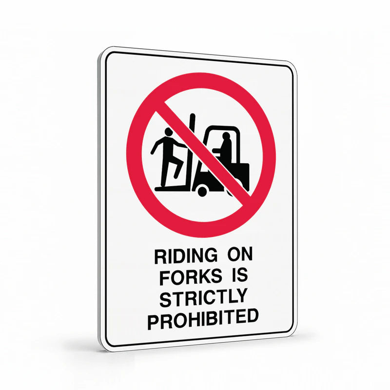 Warehouse And Floor - Riding On Forks Signs