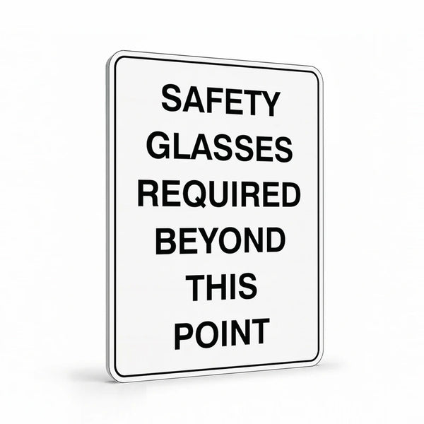 Warehouse And Floor - Safety Glasses Required Signs