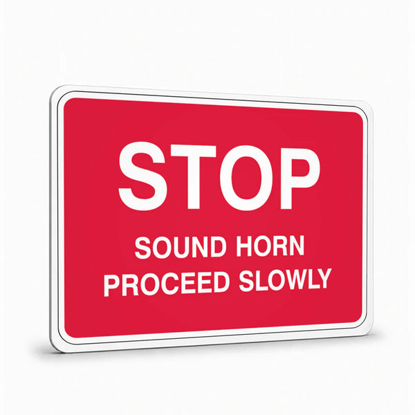 Warehouse And Floor - Stop Sound Horn Signs