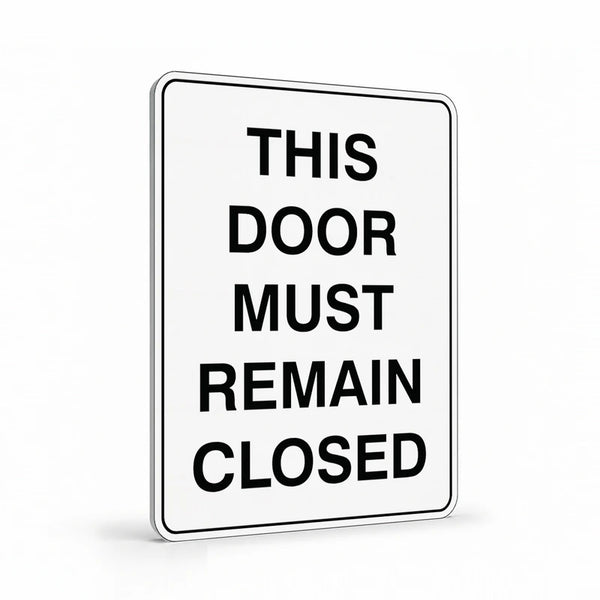 Warehouse And Floor - This Door Must Remain Closed Signs