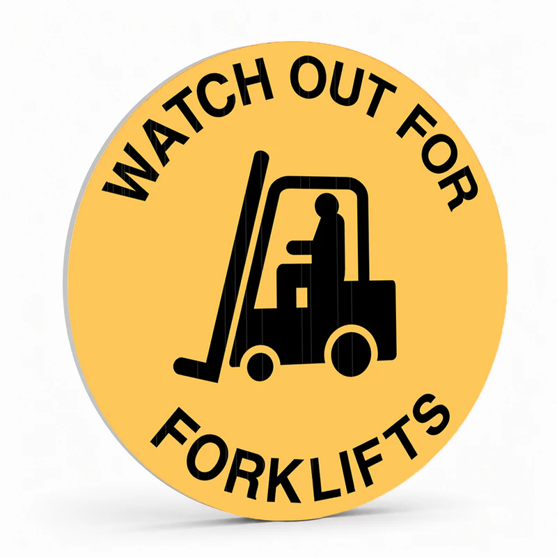 Warehouse And Floor  - Watch Out For Forklifts Stickers