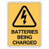 Warehouse And Floor - Batteries Being Charged Signs