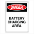 Warehouse And Floor - Batteries Charging Area Signs